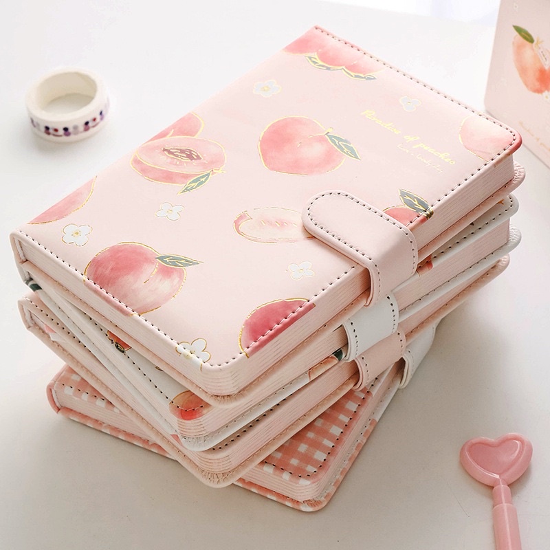 sổ tay ghi chép hình quả đào cute/dễ thương/sổ gấp