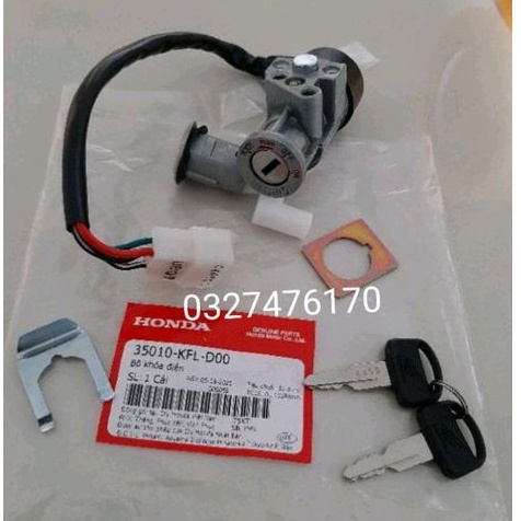 Bộ ổ khóa điện xe WAVE THÁI, ALPHA, ZX zin chính hãng