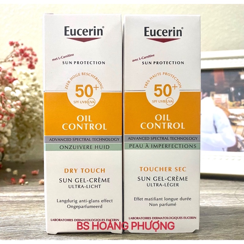 Kem chống nắng Eucerin cho da dầu mụn