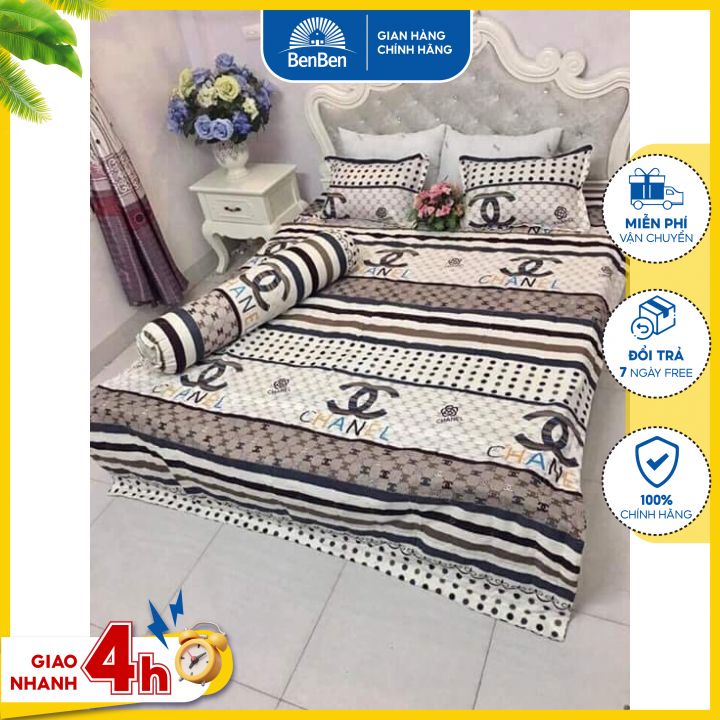 Chăn chần bông hè thu size 1.6x2m, vải không xù lông, giặt nhanh khô, thấm hút mồ hôi tốt - Ben Ben