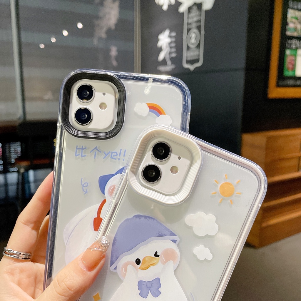 Ốp Điện Thoại Trong Suốt Chống Sốc 3 Trong 1 Cho iPhone 14 13 12 11 Pro Max XS XR X 8 7 Plus + SE 2020