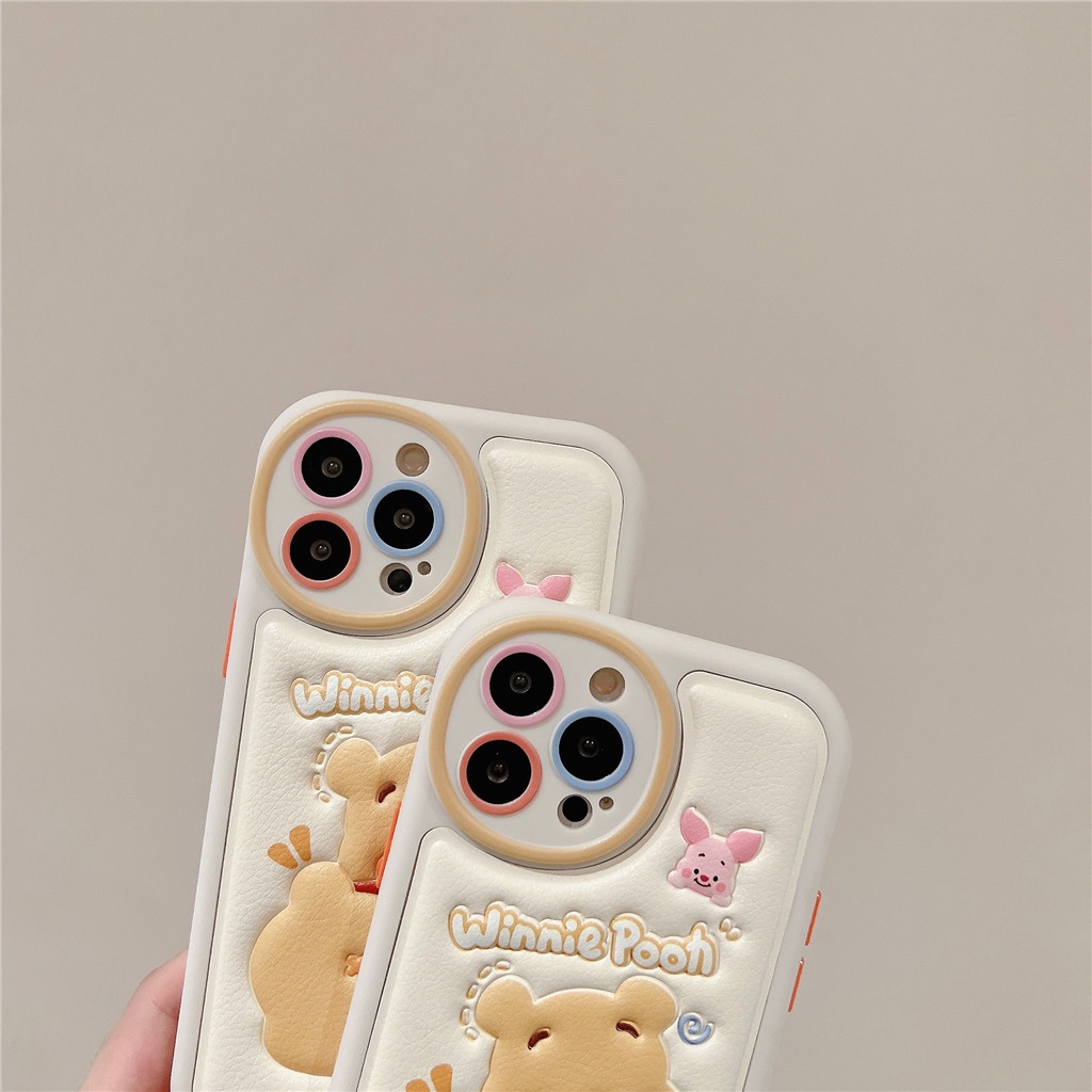 Ốp Điện Thoại Da Viền tpu Dẻo In Họa Tiết Hoạt Hình Góc Tròn Cho iphone 15 pro max 14 pro max 13 pro max 12 pro max