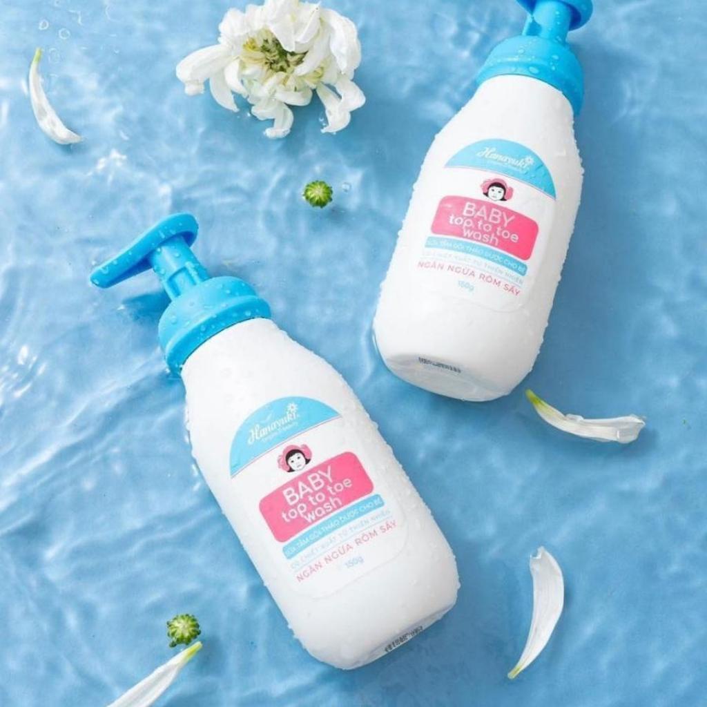 Sữa Tắm Em Bé Hanayuki Baby Top Toe Wash Trắng Da Dưỡng Ẩm Hanayuki Chính Hãng