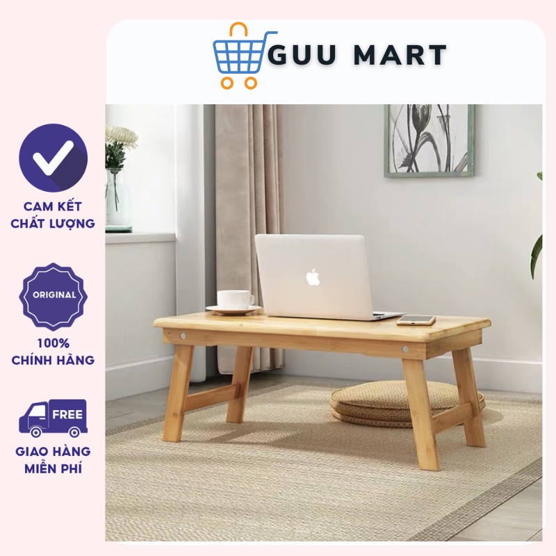 Bàn Học Gỗ Gấp Chân Thang Guu Mart Xếp Gọn Đa Năng Dành Cho Học Sinh, Sinh Viên Gỗ Cao Cấp