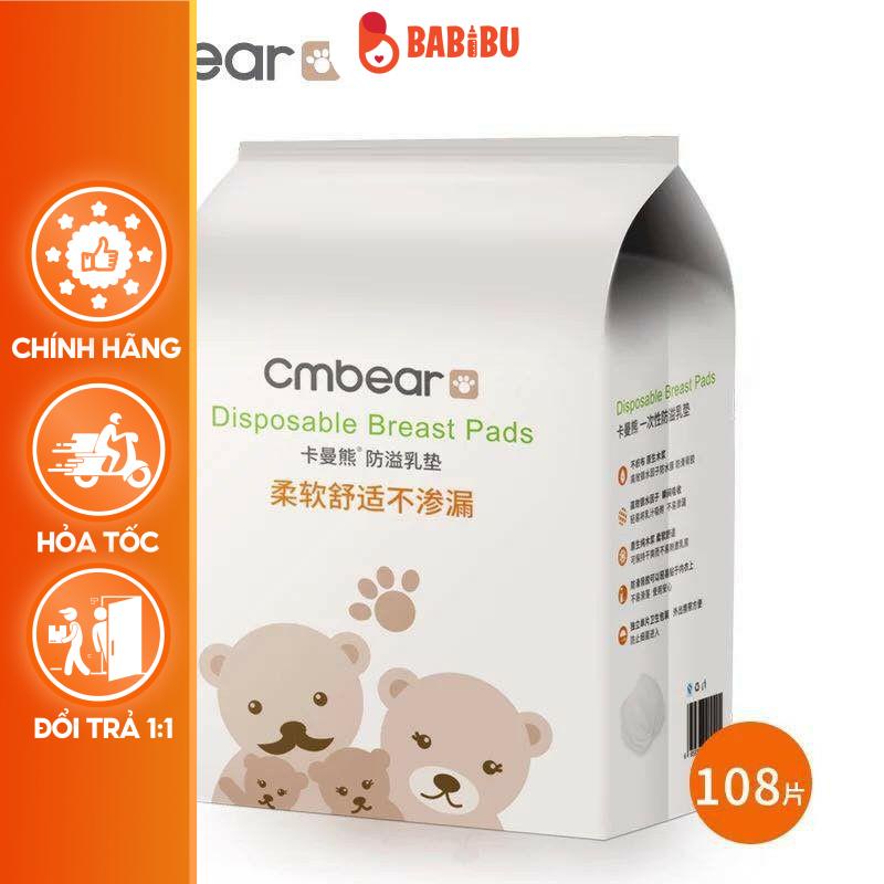 Miếng lót thấm sữa CM BEAR Bịch 108 Miếng,Lót Sữa Thấm Hút Cực Tốt cho mẹ