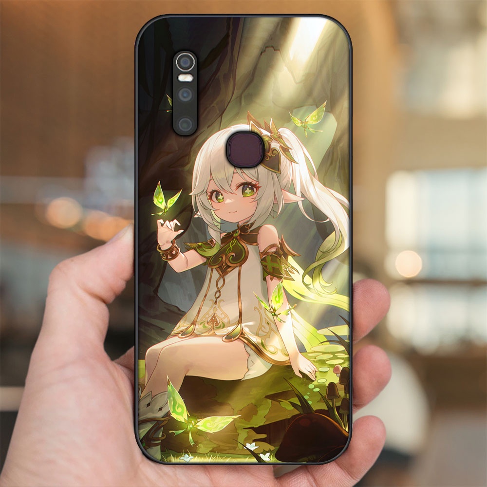 Ốp lưng Vivo V15 viền đen in hình Nahida Genshin Impact