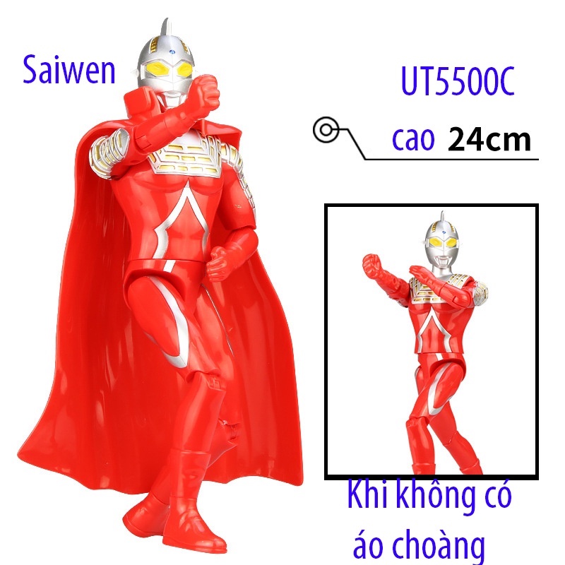 Mô Hình Siêu Nhân Điện Quang Ultraman Có Khớp Cử Động,  Đồ Chơi Cho Bé Trai SN007