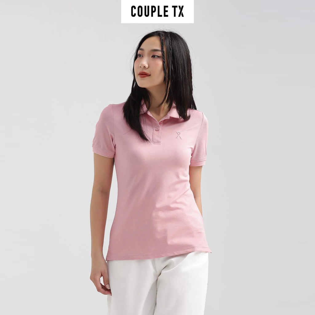 Áo Polo Nữ Basic Couple TX Thêu Logo