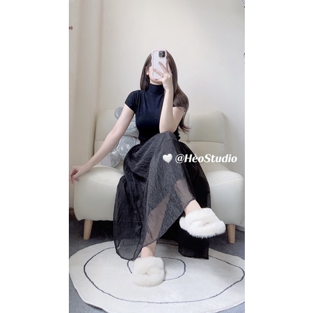 Áo Len Cổ 3 Phân Tay Ngắn Hèo Studio (Ảnh Thật)