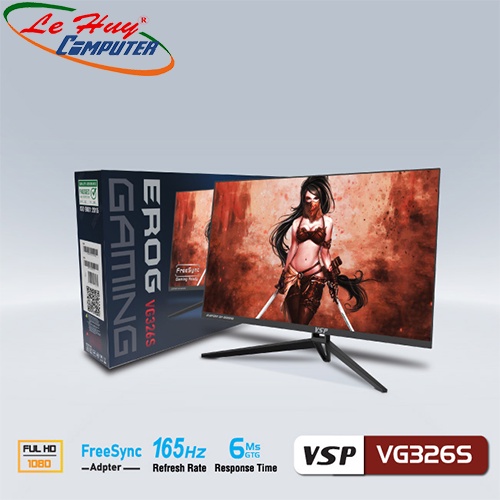 Màn hình máy tính VSP VG326S 32inch FullHD 165Hz 6ms Có Loa