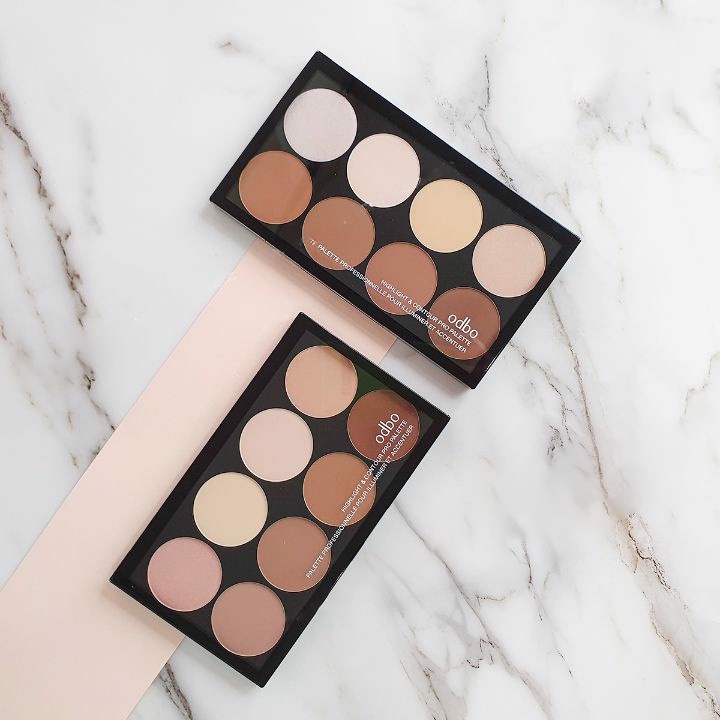 Phấn Tạo Khối Và Bắt Sáng 8 Ô ODBO Highlight &amp; Contour Pro Palette OD138