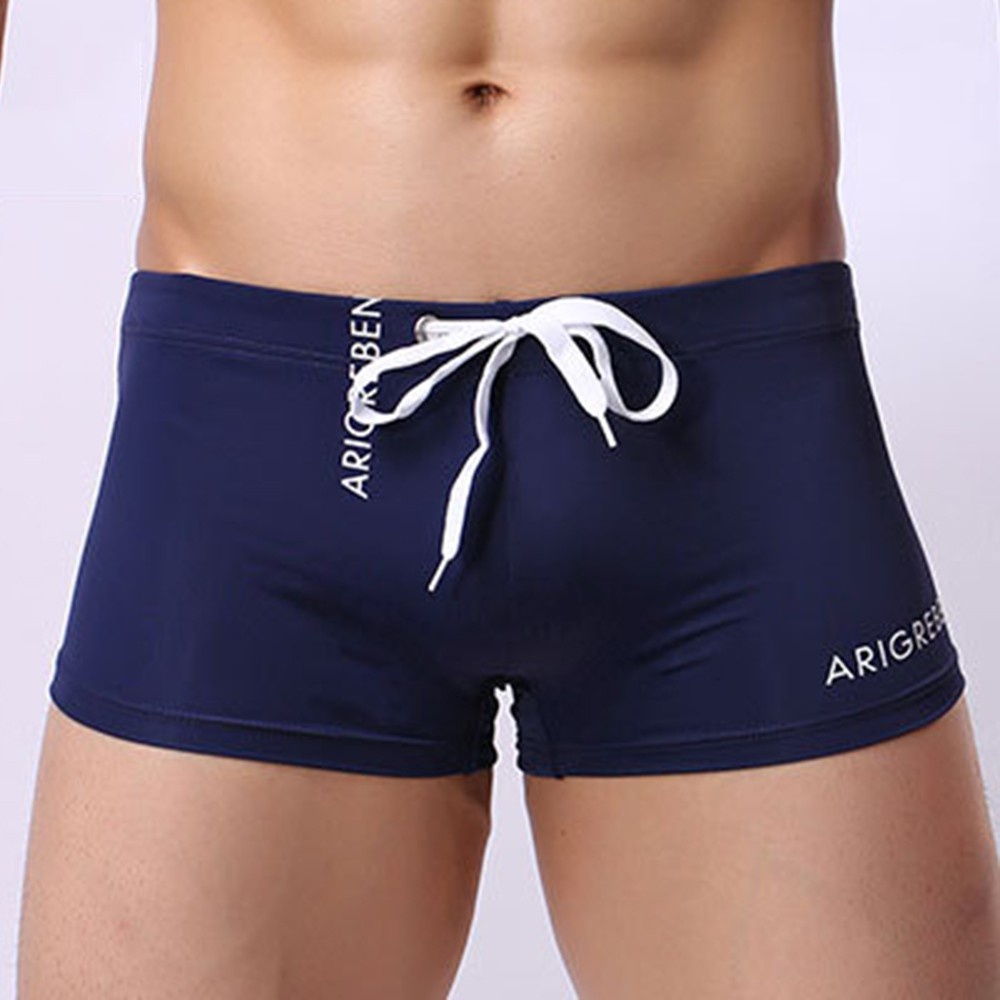 Quần Bơi Boxer Nhanh Khô Xuyên Thấu Gợi Cảm Cho Nam