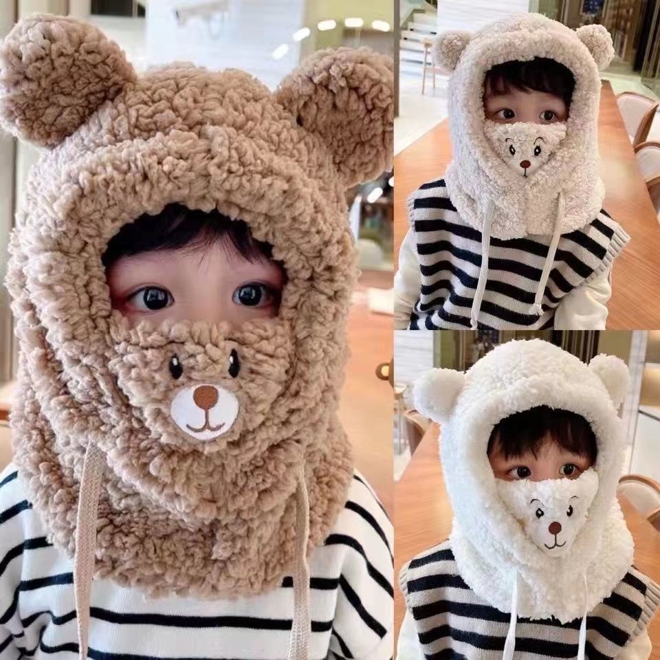 Mũ trẻ em khăn quàng một chiếc mùa thu đông dễ thương