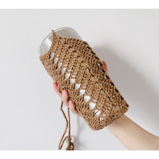 Túi đựng ly giữ nhiệt handmade 700ml hoạ tiết đơn giản