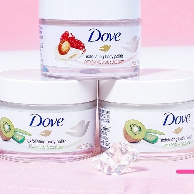 Set 2 Hũ Lẻ Kem Tẩy Da Chết Toàn Thân DOVE 50g