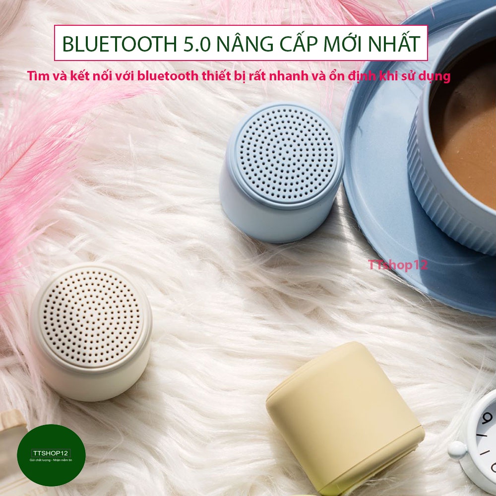 Loa bluetooth LitteFun chính hãng Pass vòm 360 độ ghép đôi loa TWS âm thanh siêu hay