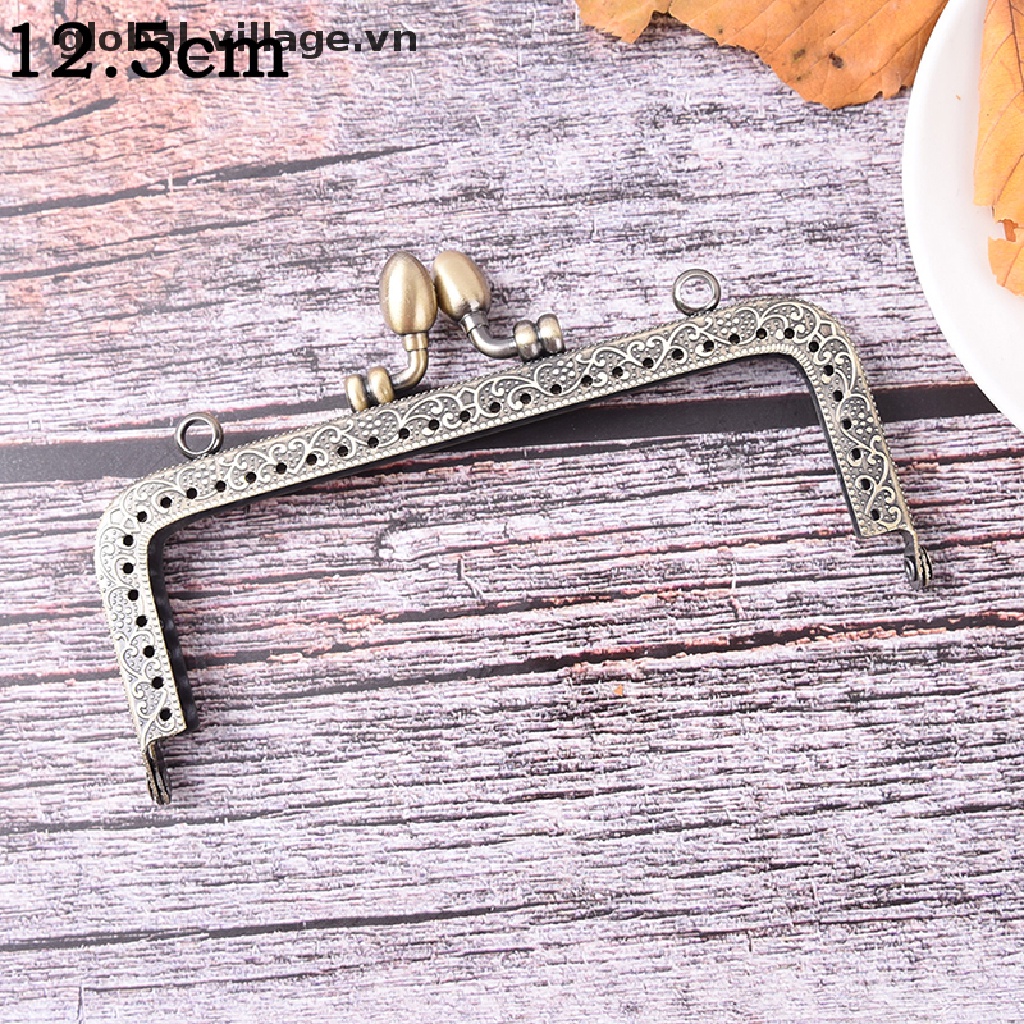 Khung Khóa Túi Xách / Ví Cầm Tay Bằng Kim Loại Màu Đồng DIY