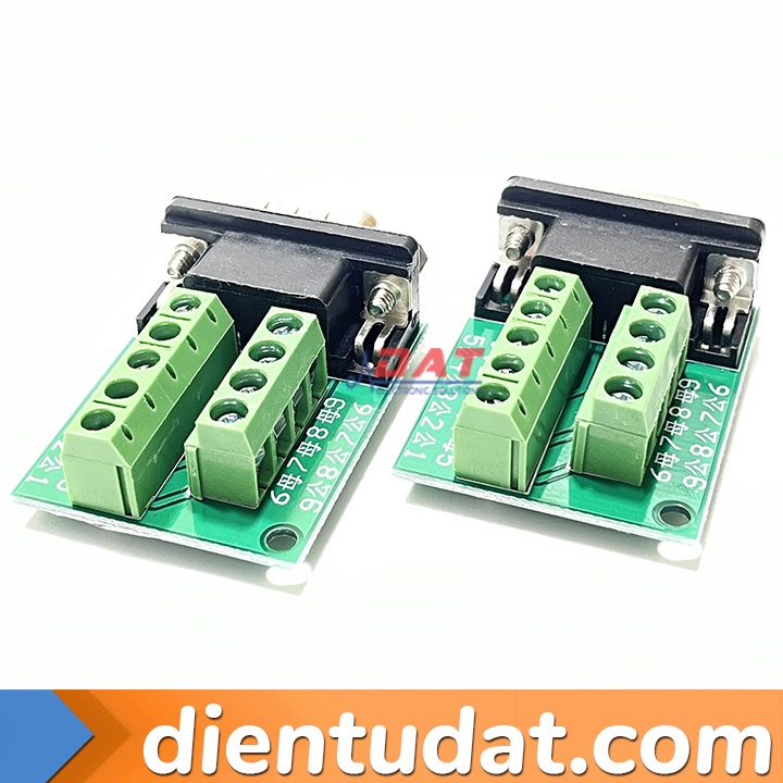 Mạch Giao Tiếp DB9 Male RS232 Ra Chân Domino