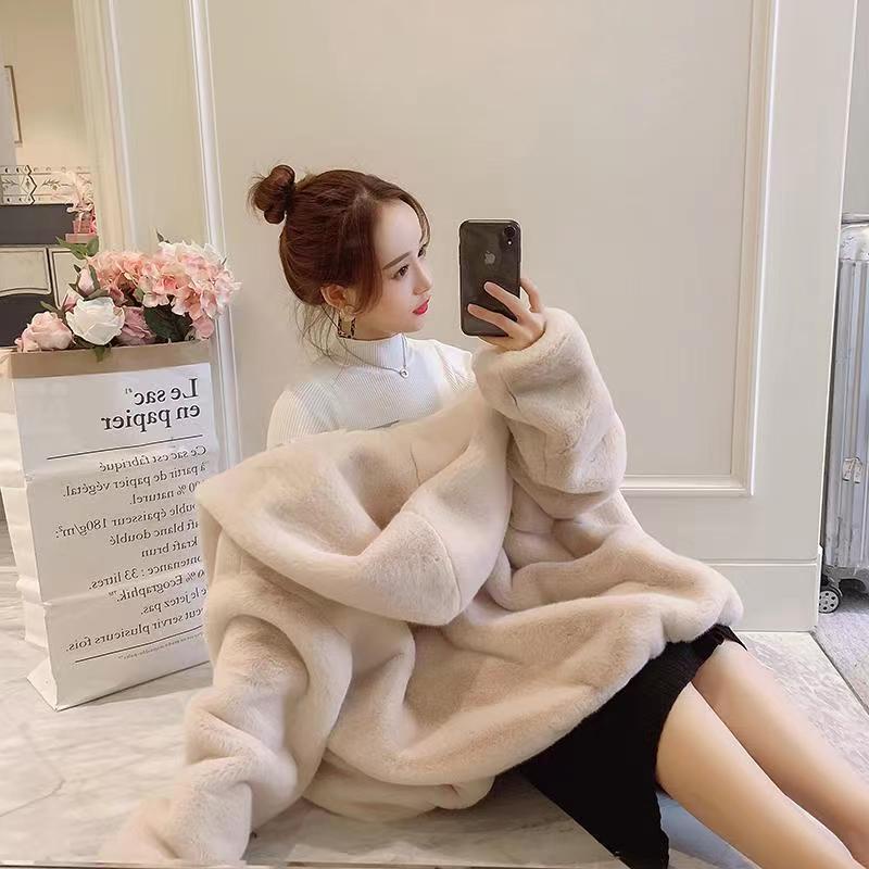 Áo Nỉ Hai Mặt Dày Dặn Thoải Mái Phong Cách Hàn Quốc Dễ Thương Cho Nữ