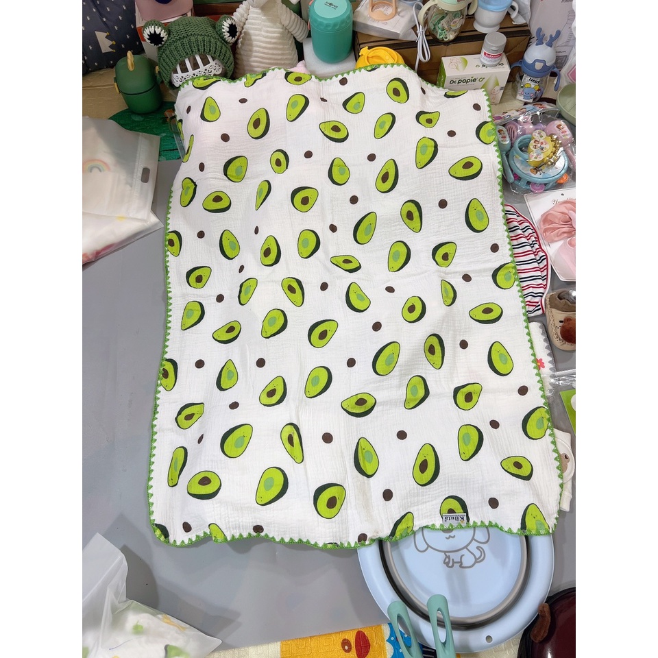 Chăn xô  Muslin  4 lớp Organic viền muslin lớp cho bé KILUTA