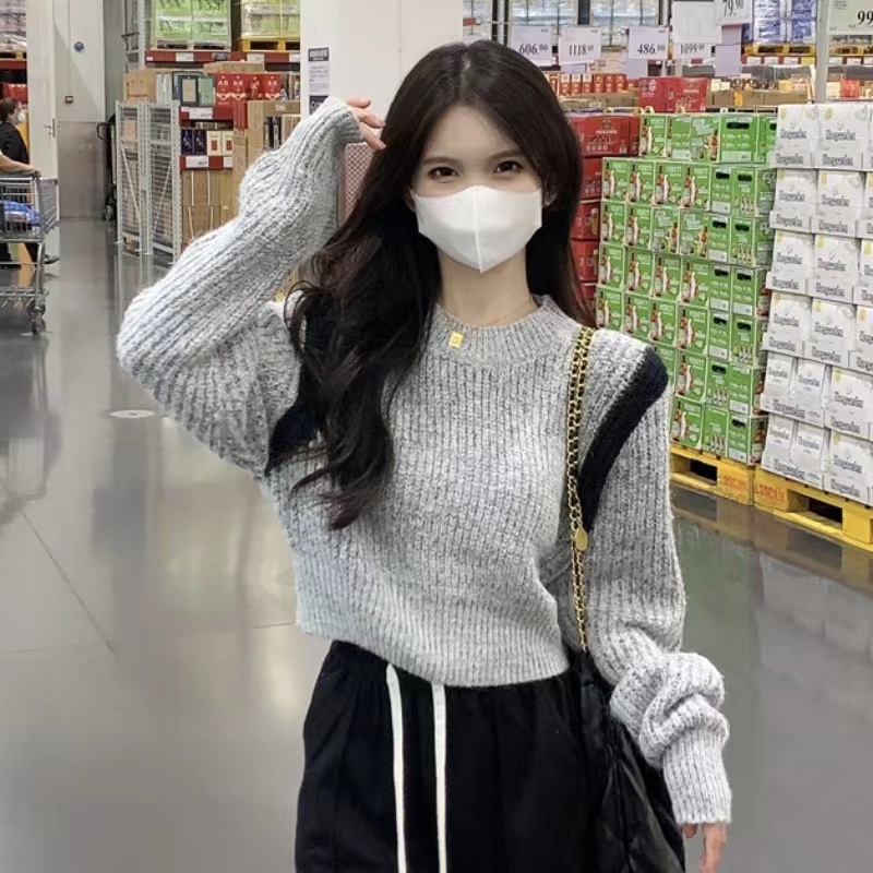 NZN Áo Thun Nữ Dài Tay Cổ Tròn Mới