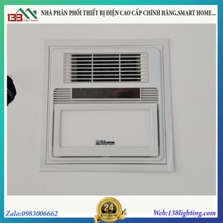 Đèn sưởi  nhà tắm âm trần kết hợp thông gió,quạt mát,chiếu sáng thiết kế hiện đại có điều khiển (Chính hãng TLC)