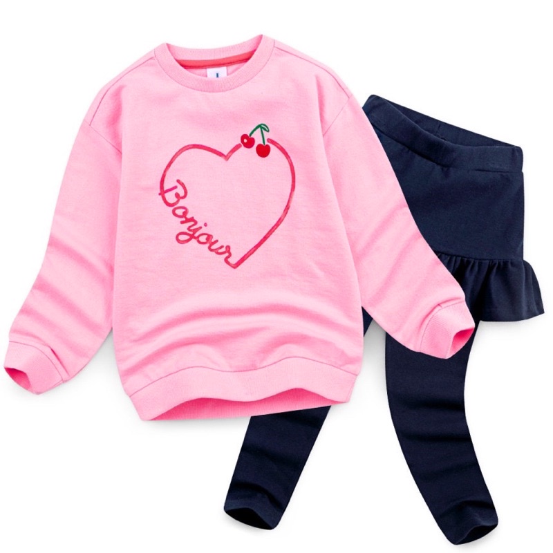 HQ- Bộ áo và quần váy nỉ size 100-150