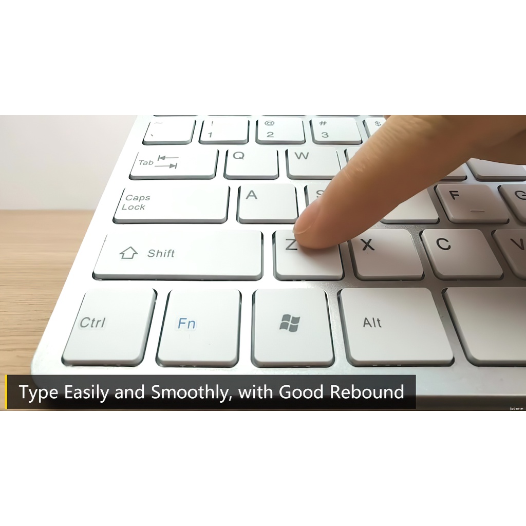 Bộ bàn phím và chuột không dây 2.4G，Mỏng và nhẹ bàn phím bluetooth，Bàn phím không dây cao cấp，dùng cho laptop, PC, Smart