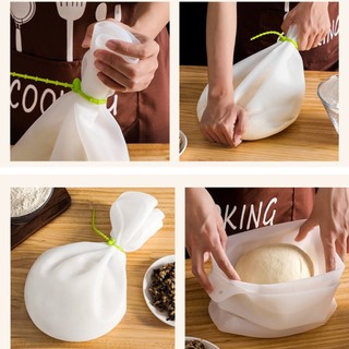 Túi nhào bột ủ bột làm bánh bằng silicon đa chức năng