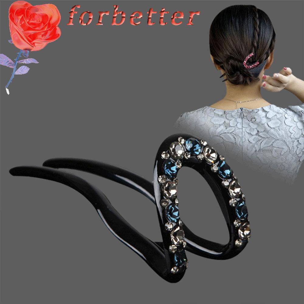 Trâm Cài Tóc Chữ U Thiết Kế Đơn Giản Nhiều Màu Cho Nữ