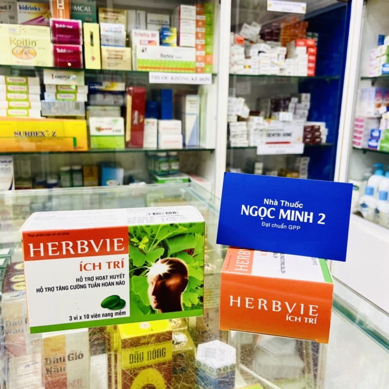 ✅ [Chính Hãng] Herbvie Ích Trí hỗ trợ hoạt huyết hỗ trợ tăng cường tuần hoàn não