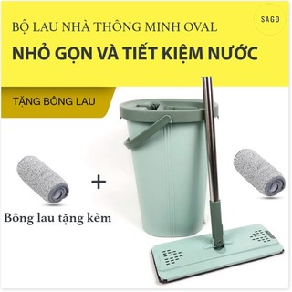 Bộ lau nhà thông minh tự vắt thùng tròn thiết kế nhỏ gọn và dễ sử dụng.