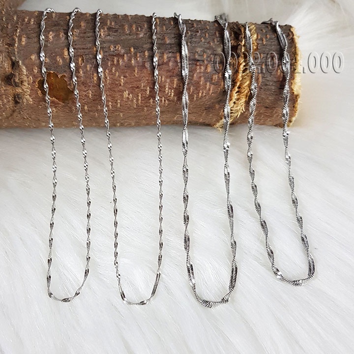 Dây chuyền mỳ xoán màu bạc DZ1865.