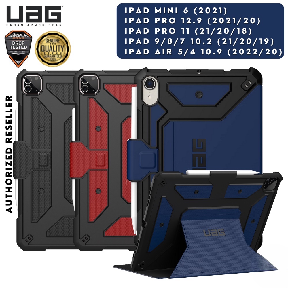UAG Ốp Máy Tính Bảng Nắp Lật Chống Sốc Cho iPad Pro 12.9 11 Mini 6 Air 5 4 9 8 7 2021 2020