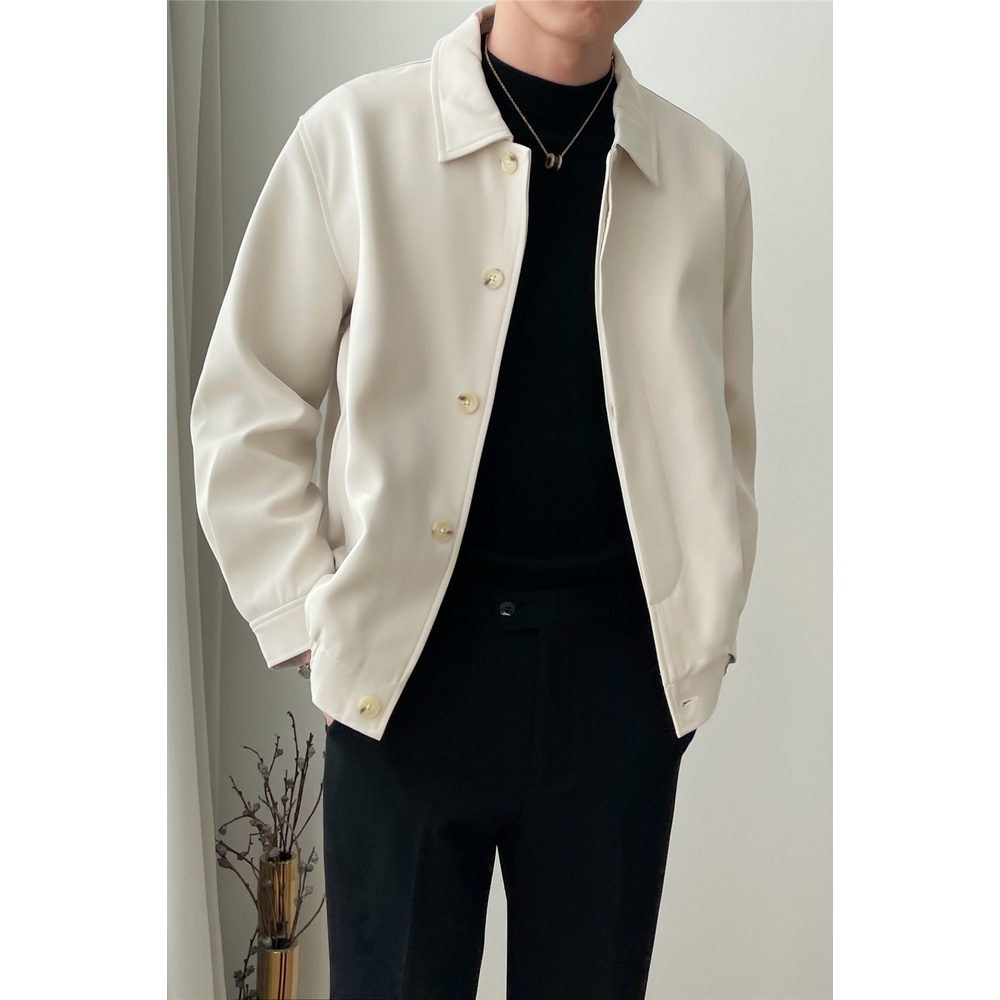 Áo Khoác Dáng Rộng Ngắn Phong Cách Hàn Quốc Thời Trang Xuân Thu 2022 Cho Nam