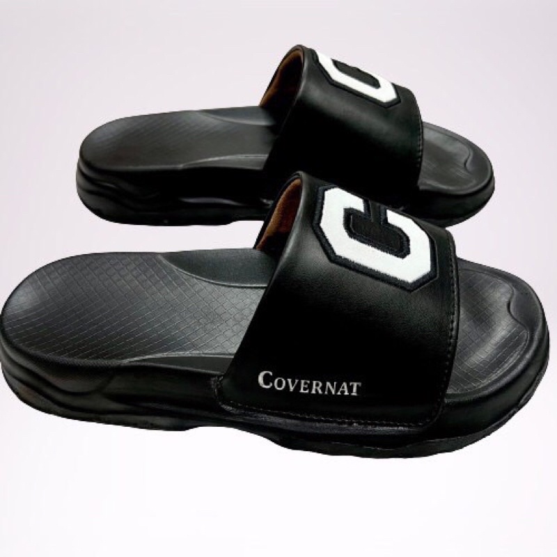 Dép Chữ C Nam Nữ Đế Độn 3-5cm Quai Da May Viền