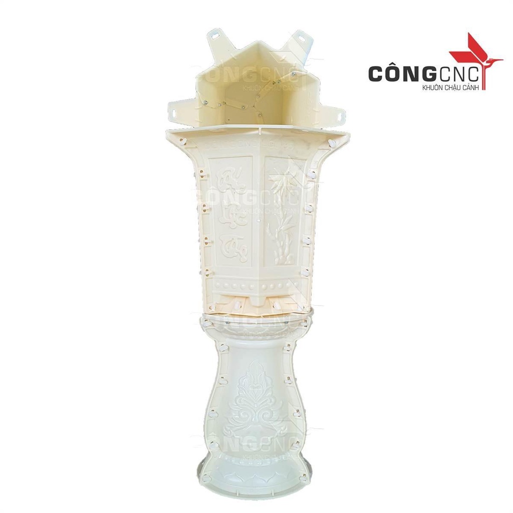 Combo khuôn chậulục giác ly 35 và chân đôn tròn cao 45