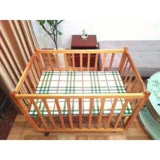 Cũi trẻ em và đệm cũi sơ sinh (tặng ga đệm êm ái)