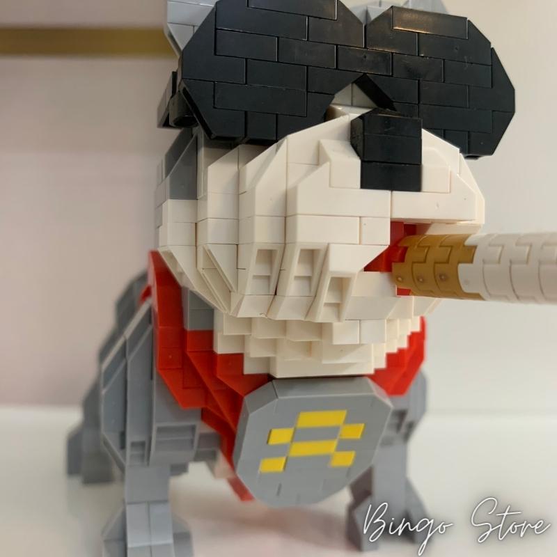 MÔ HÌNH LẮP RÁP CHÓ PUG 998 CHI TIẾT  CỰC HẤP DẪN VÀ DỄ THƯƠNG