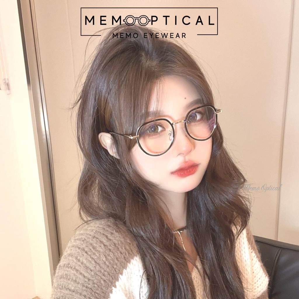 Gọng Kính Bling Viền Lấp Láng Dáng Tròn Memo Eyewear BL728