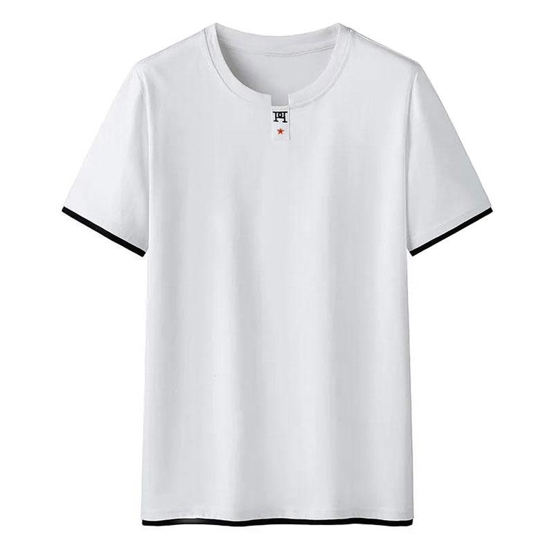 Áo Thun Lụa Lạnh Tay Ngắn Dáng Rộng Thời Trang Mùa Hè Cho Nam Giới