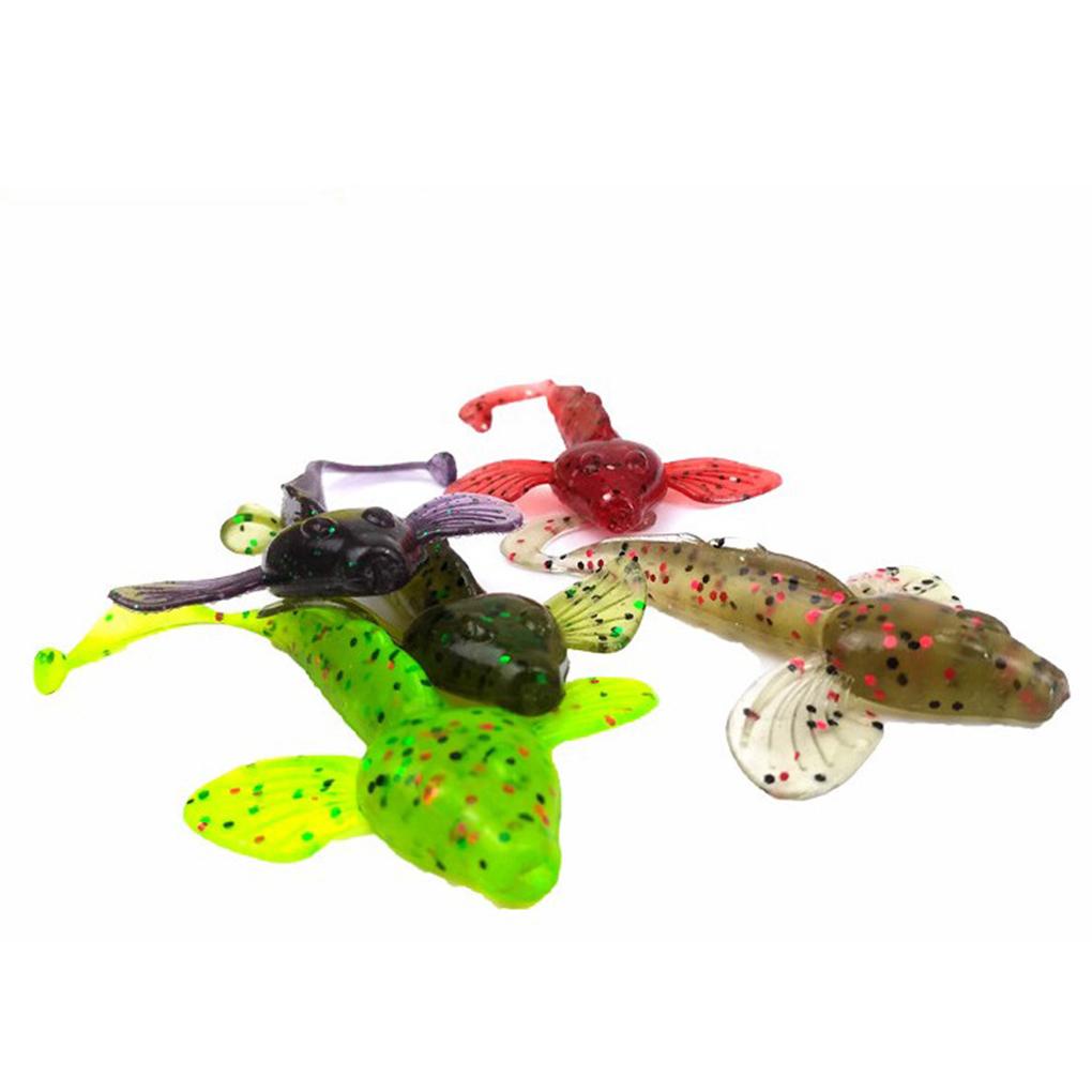 Set 6 Mồi Giả Nhử Cá Hình Sâu 10cm / 5 5g Bằng Nhựa