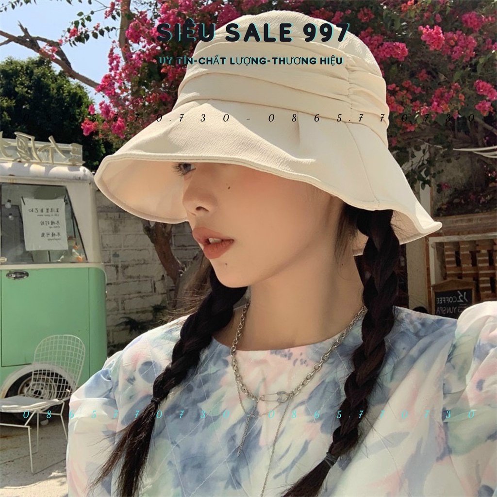 NÓN VÀNH QC XẾP LI DỄ THƯƠNG VẢI DÀY CÓ DÂY ĐIỀU CHỈNH DỄ MANG