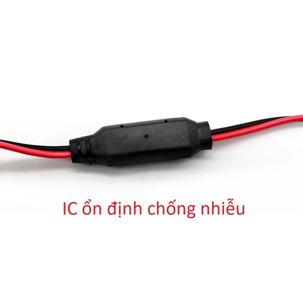 Dây camera lùi nối dài 9 mét 12 mét giắc 2.5mm chân 5 pin của cam hành trình chip IC chống nhiễu