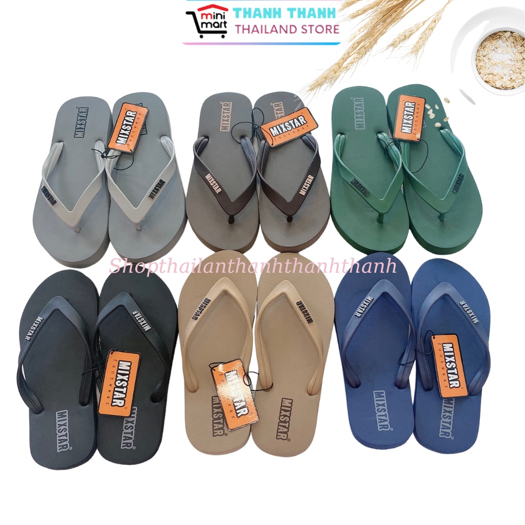 Dép tông lào Thái Lan nam siêu nhẹ, siêu bền, đi mưa không ngấm nước MIXSTAR  MV1