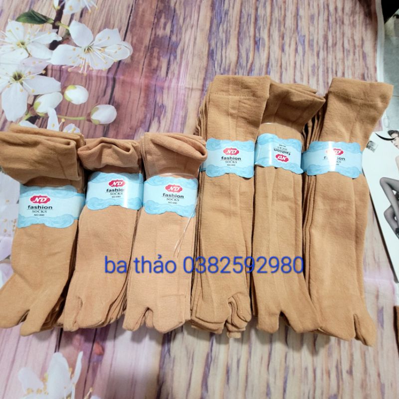 SỈ 5 HAY 10 ĐÔI VỚ GÓT .VỚ GỐI ĐEO ĐẾN GIỮA BẮP CHÂN CÓ NGÓN FASHION SOCKS DÀY MỀM.