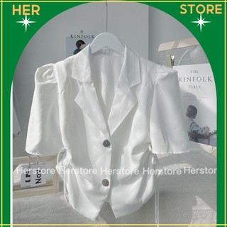 Áo vest cut out, thiết kế khoét rút dây ở eo sang chảnh