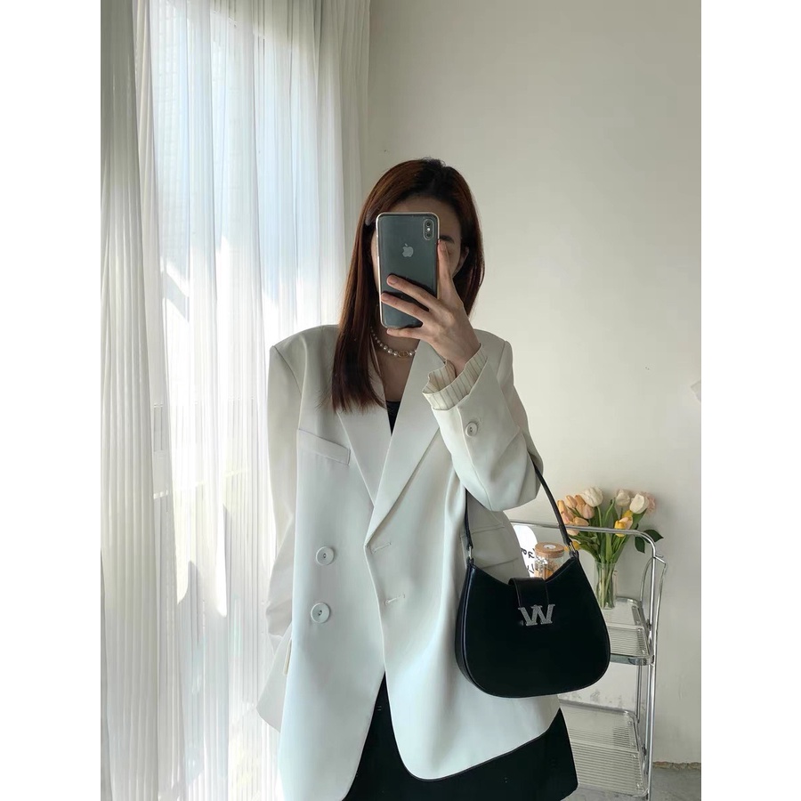 Túi kẹp nách dáng bầu Alexander Wang W Legacy Hobo Size 21 Da Thật Full Box