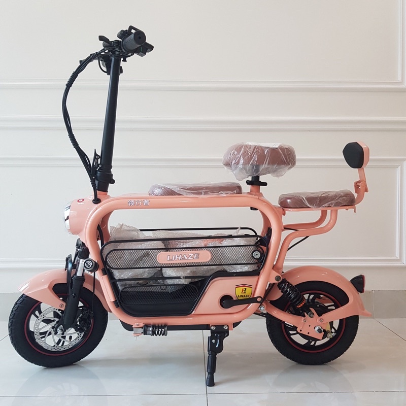 Xe điện mini LIHAZE 3 yên mẫu mới, pin Lithium 48V-15a, Hàng chính hãng