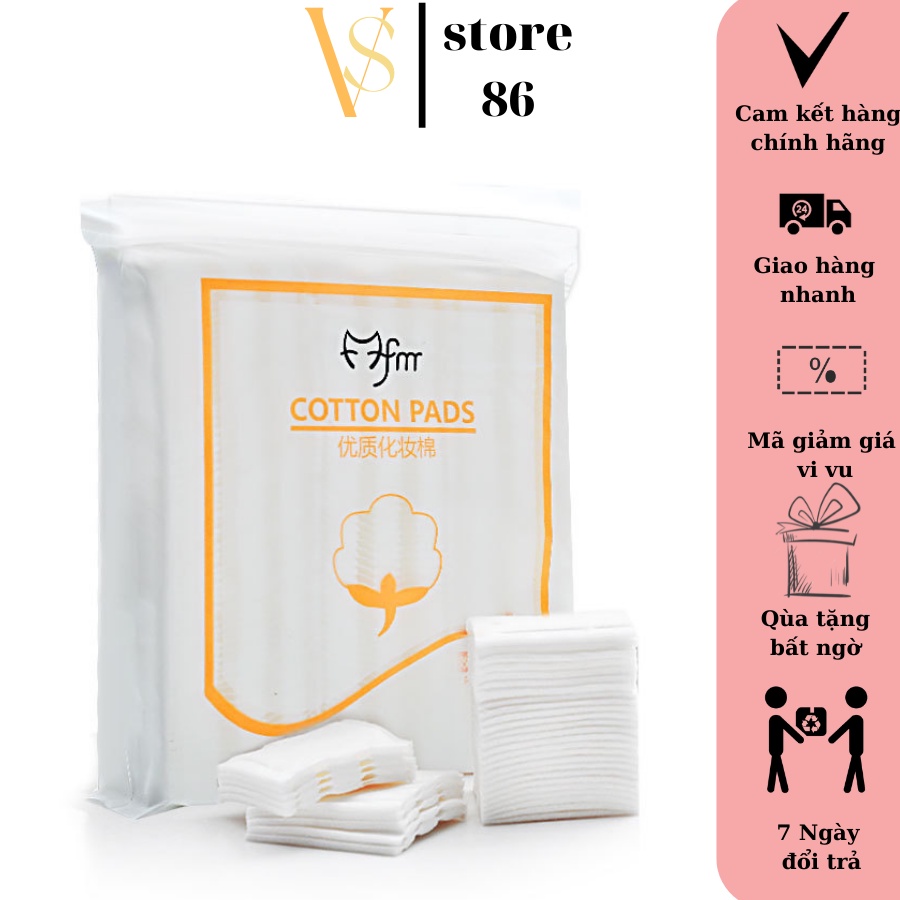 Bông tẩy trang 222 miếng cotton pad 3 lớp siêu mềm Arisa Cosmetics